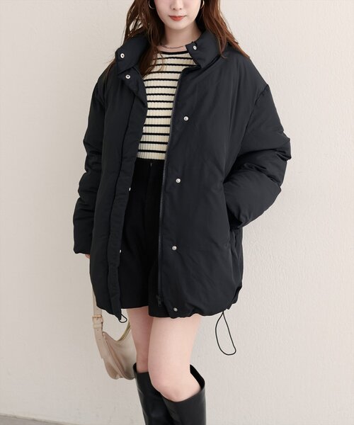 natural couture ブルゾン アウター ノンキルト中綿ブルゾン