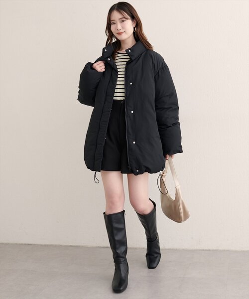 natural couture ブルゾン アウター ノンキルト中綿ブルゾン