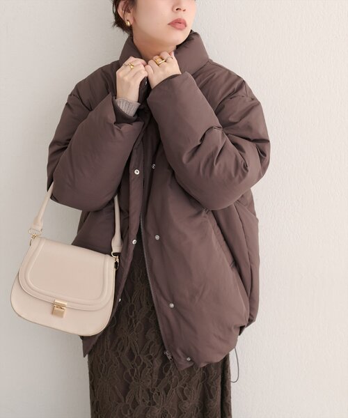 natural couture ブルゾン アウター ノンキルト中綿ブルゾン