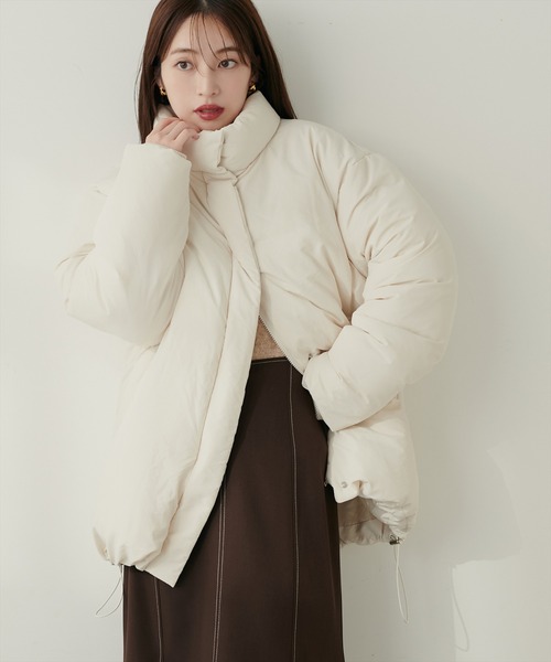 natural couture ブルゾン アウター ノンキルト中綿ブルゾン