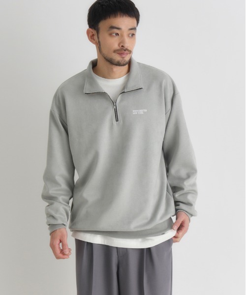 back number ルームウェア BACK NUMBER トレーナー スウェット 「BACK NUMBER」フェイクスエード