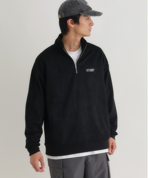 BACK NUMBER トレーナー スウェット 「BACK NUMBER」フェイクスエード