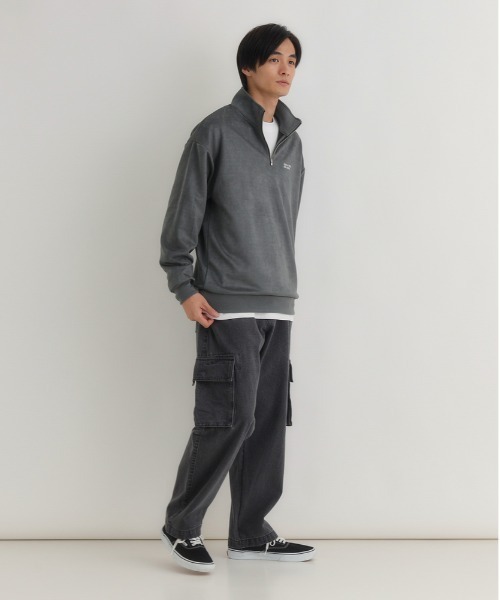BACK NUMBER トレーナー スウェット 「BACK NUMBER」フェイクスエード