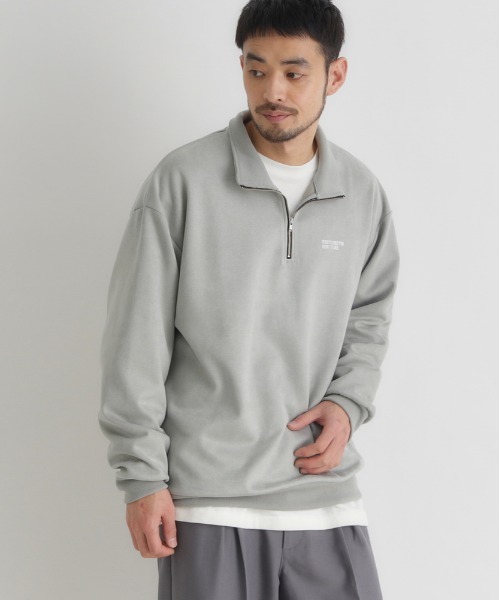 BACK NUMBER トレーナー スウェット 「BACK NUMBER」フェイクスエード