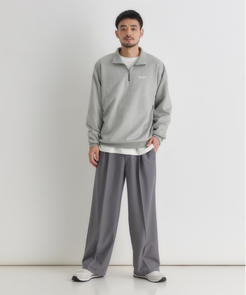 back number ルームウェア BACK NUMBER トレーナー スウェット 「BACK NUMBER」フェイクスエード