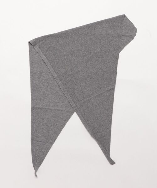 11/16まで】Oblada TRIANGLE／ニットスカーフ GRAY マフラー ストール