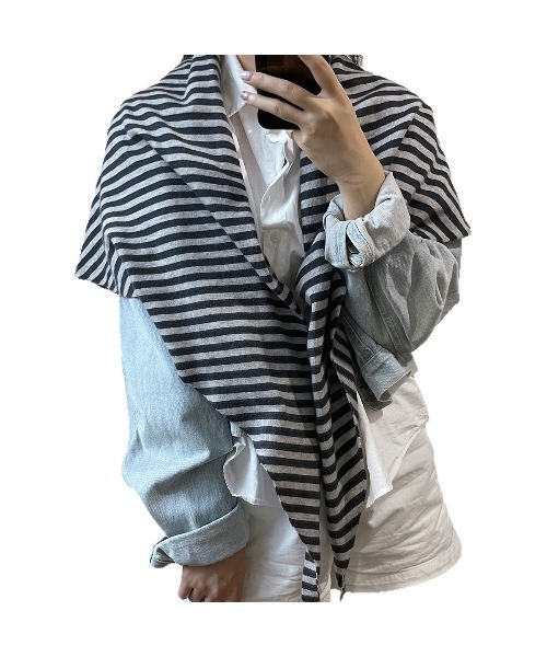 マフラー ストール 5色展開 三角ニットスカーフ レディース : ZOZOTOWN