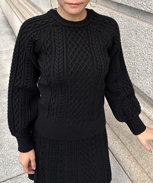 カーディガン 着痩せケーブルトップス レディース : ZOZOTOWN Yahoo!店