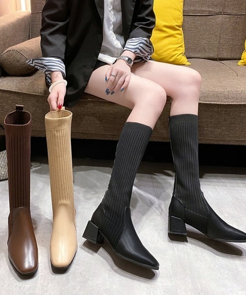 gossip!ロサンゼルス ブーツ 「Y2Kガーリー」ヴィンテージ厚底ロング