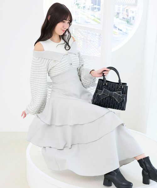 MAJESTIC LEGON（マジェスティックレゴン） ワンピース ツイードニット