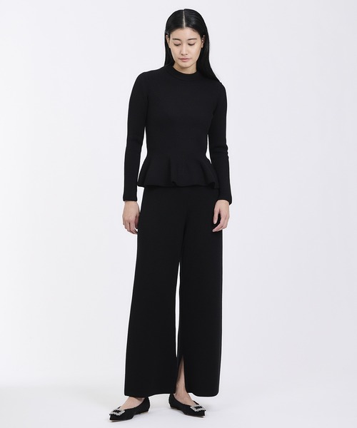 「ESTNATION」 イージーパンツ 36 ネイビー レディース_画像4