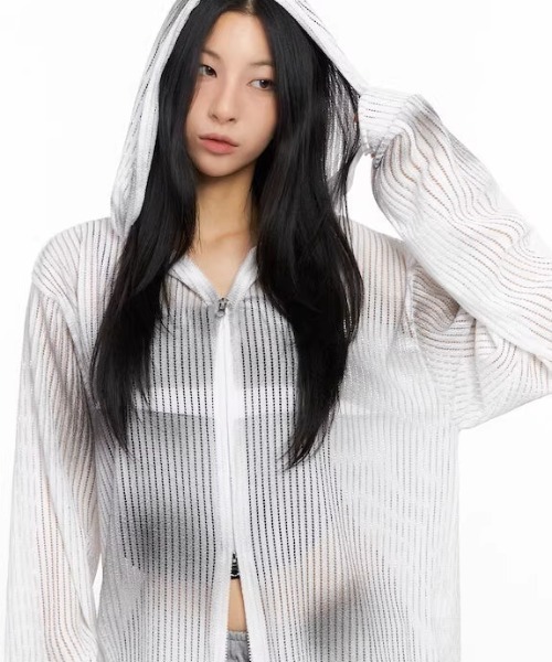 【完売品】A’GEM/9 × .kom ARULE シースルーパーカー ネット ARULE（アルール） パーカー A'GEM/9 × .kom 「ARULE/アルール」Mesh