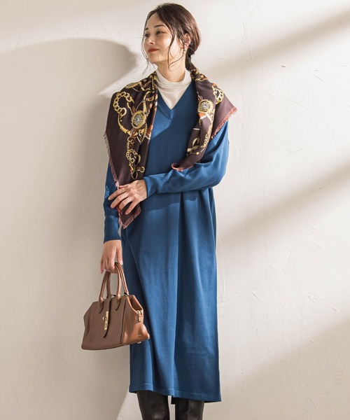 アパルトモン Ｖネックニットワンピース WEB限定】Vネックニットワンピース≪手洗い可能≫ | LAUTREAMONT