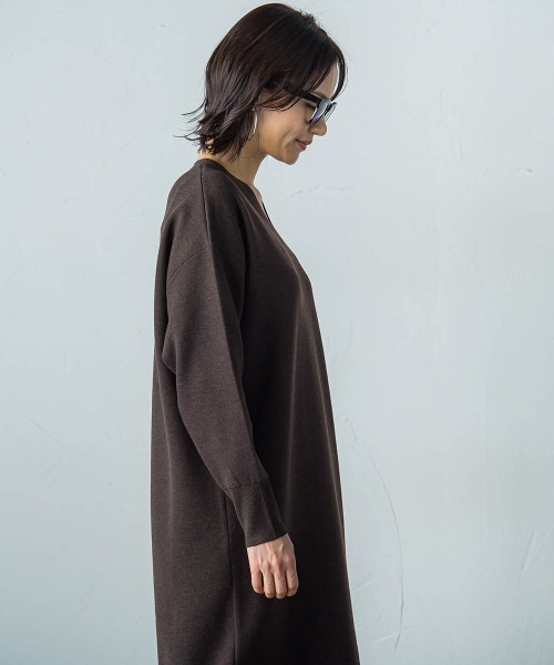 LAUTREAMONT（ロートレアモン） ワンピース 「WEB限定」Vネックニット