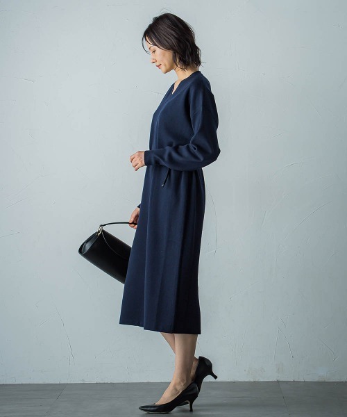 LAUTREAMONT（ロートレアモン） ワンピース 「WEB限定」Vネックニット