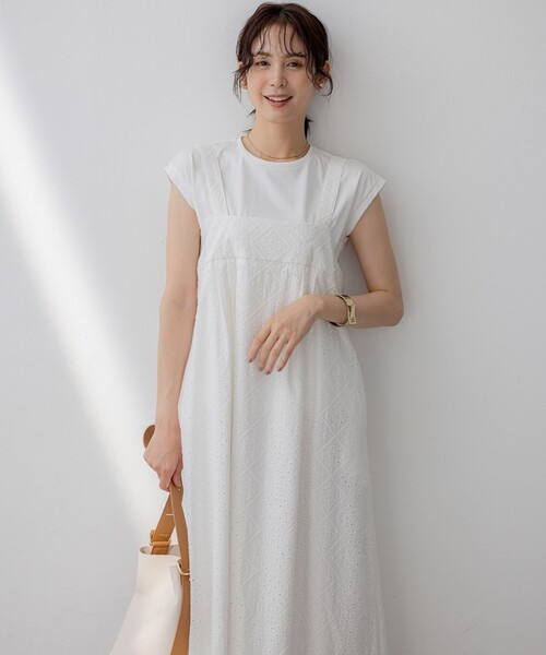 組曲（KUMIKYOKU） キャミソールワンピース 3 ホワイト レディース