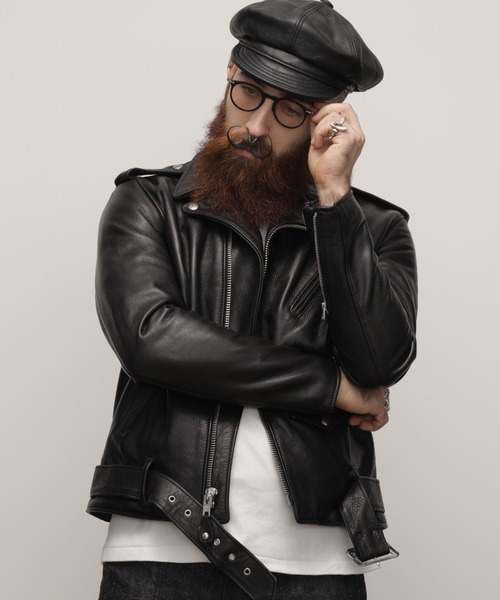Schott N.Y.C（ショット） 「schott」 レザーブルゾン 38 ブラック 