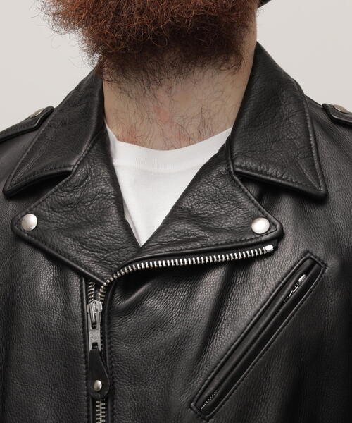 Schott N.Y.C（ショット） 「schott」 レザーブルゾン 38 ブラック