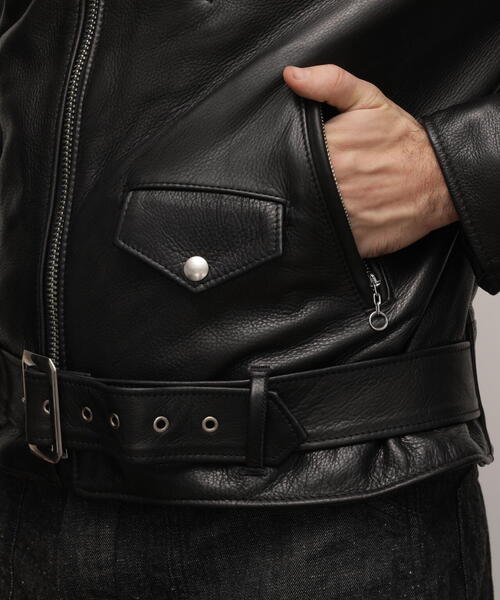 Schott N.Y.C（ショット） 「schott」 レザーブルゾン 38 ブラック