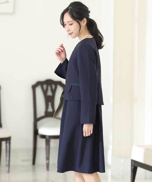 「PourVous」 セットアップ S グレー レディース_画像3