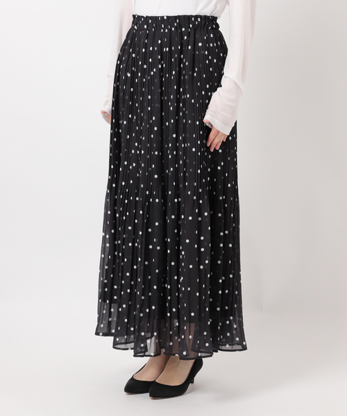 Spick & Span イージーIラインスカート 38 ブラック 追加》イージーIラインスカート（ロング・マキシ丈スカート）｜Spick