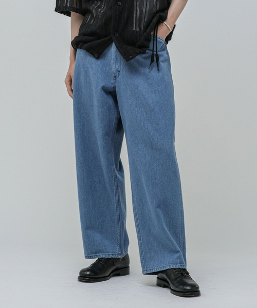 激レア　リー・チョンウェイ　ウォームアップパンツ　インディゴブルー STANDARD WARDROBE ストレートパンツ【OtonaMuse6月号掲載】|Lee|リー