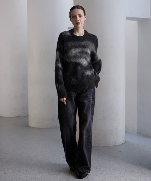 「CLEL」 長袖ニット X-SMALL ブラック メンズ_画像8