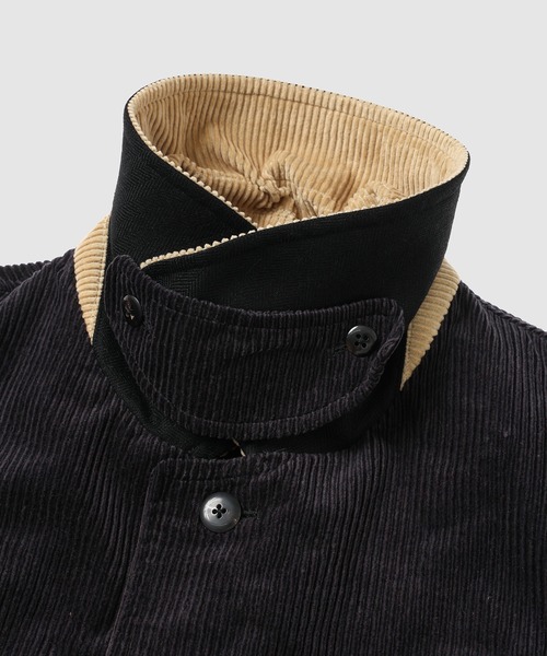 コート ジャケット CORDUROY WAIST BELTED HALF COAT HL メンズ レディースの画像