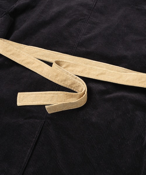 コート ジャケット CORDUROY WAIST BELTED HALF COAT HL メンズ レディースの画像