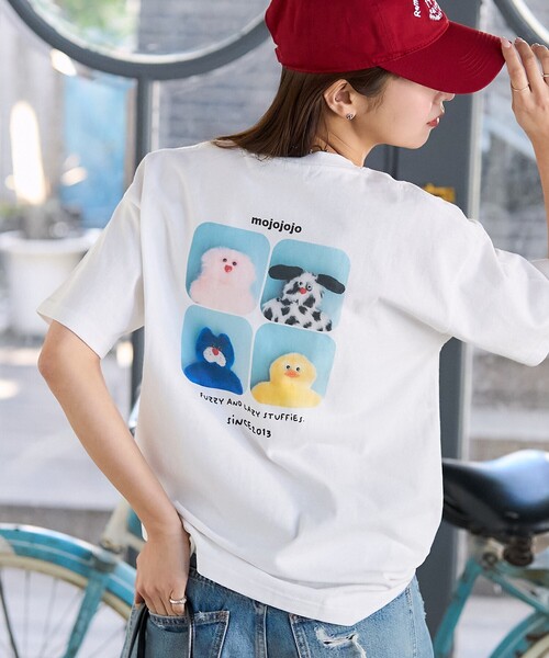 PUBLUX（パブリュクス） 半袖Tシャツ フリ- チャコールグレー