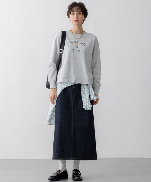 「23区」 スウェットカットソー 32 ベージュ レディース_画像5