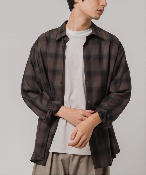 EDIFICE（エディフィス） シャツ SUPER 120's ウール チェック