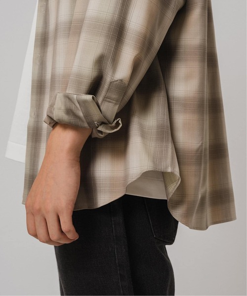 EDIFICE（エディフィス） シャツ SUPER 120's ウール チェック