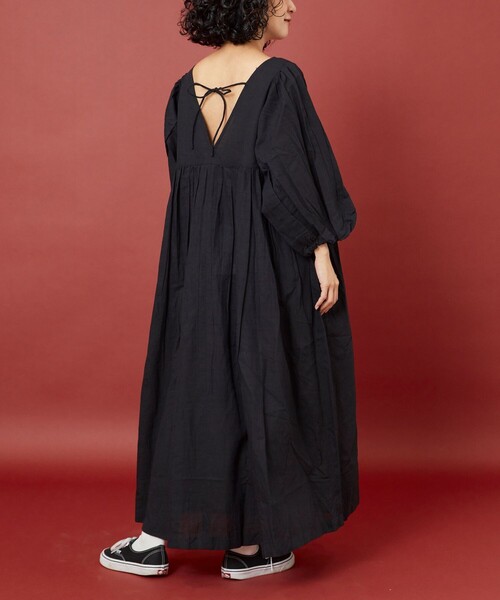 「Freada」 半袖ワンピース ONE SIZE レッド レディース_画像9