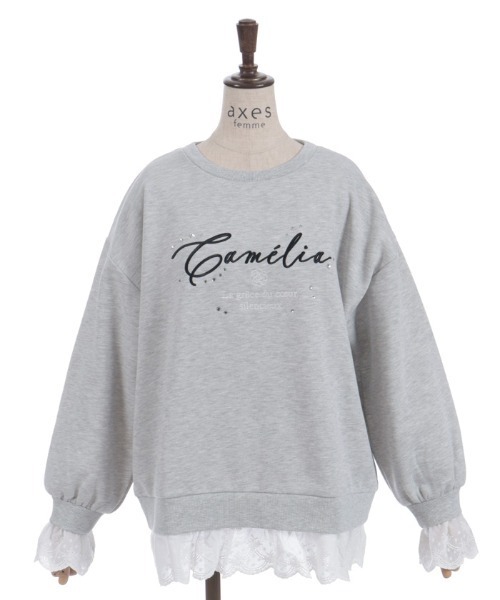 axes femme（アクシーズ ファム） トレーナー スウェット コットン