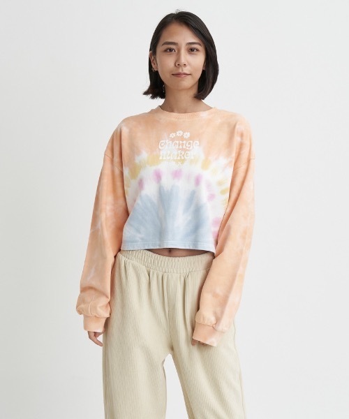 「ROXY」 スウェットカットソー MEDIUM ブラック レディース_画像6