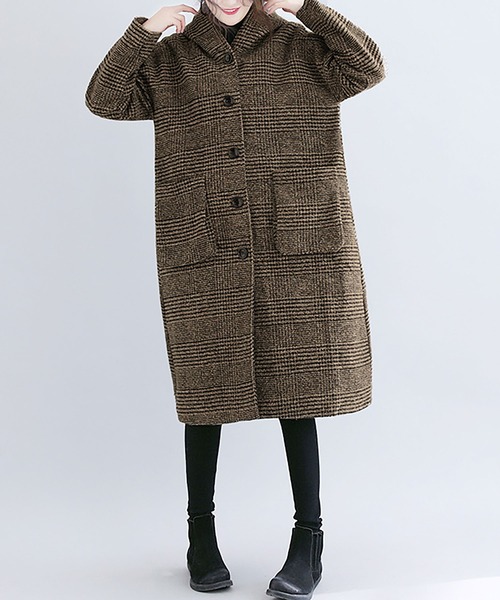 「NinaetLina」 コート M ブラウン レディース_画像3