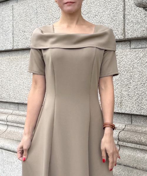 「JENNE」 半袖ワンピース SMALL ブラック レディース_4