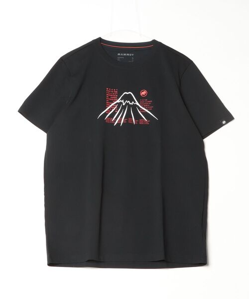 argue /店舗限定品プリントtシャツ MAMMUT（マムート） tシャツ QD 富士山 プリント Tシャツ アジアン