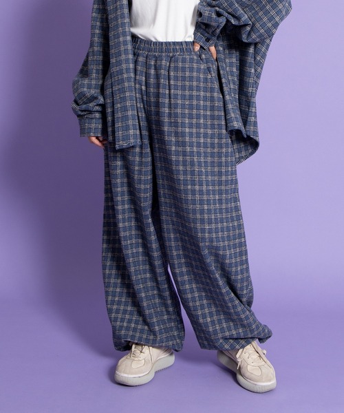 「PUNYUS」 イージーパンツ 1 ブルー レディース_画像5