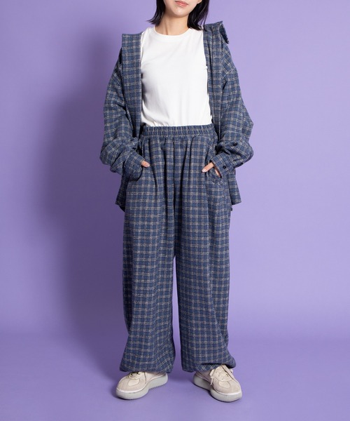 「PUNYUS」 イージーパンツ 1 ブルー レディース_画像6