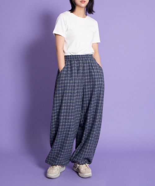 「PUNYUS」 イージーパンツ 1 ブルー レディース_画像9