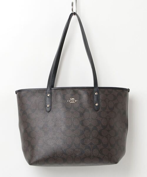 【美品】コーチ トートバッグCOACH ハンドバッグ ブラウン COACH（コーチ） トートバッグ - ブラウン レディース : ZOZOTOWN