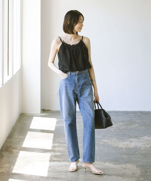 「SERGE de bleu」 デニムパンツ 23 ブルー レディース_画像4