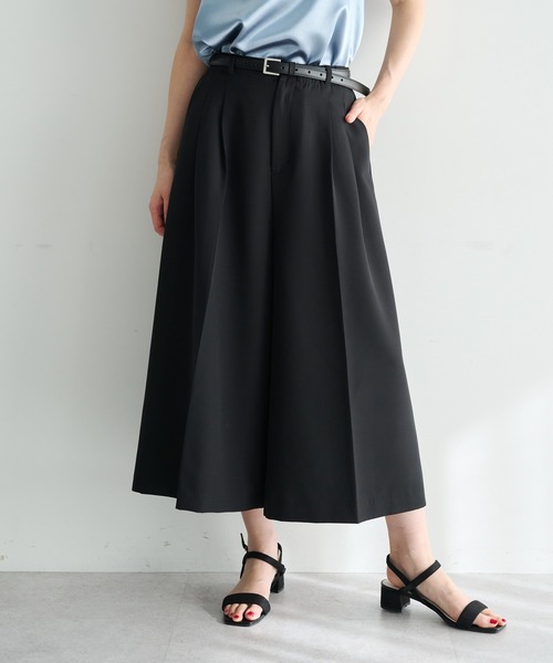 レディース buoybuoy LACE STRIPE刺繍 CROPPED パンツ