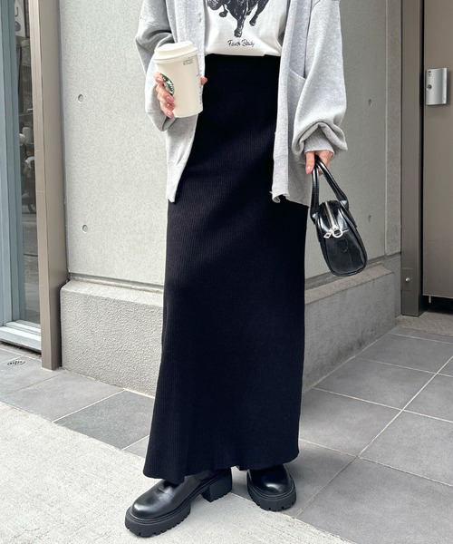 「Futier land」 ニットスカート MEDIUM ブルー レディース_画像5