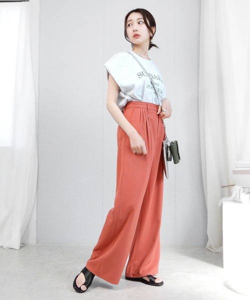 「minia」 フラットサンダル LL ブラウン レディース_画像4