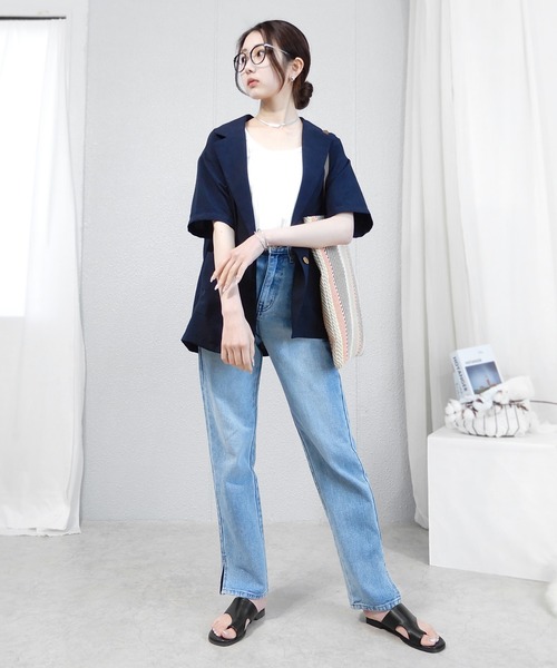 「minia」 フラットサンダル LL ブラウン レディース_画像8