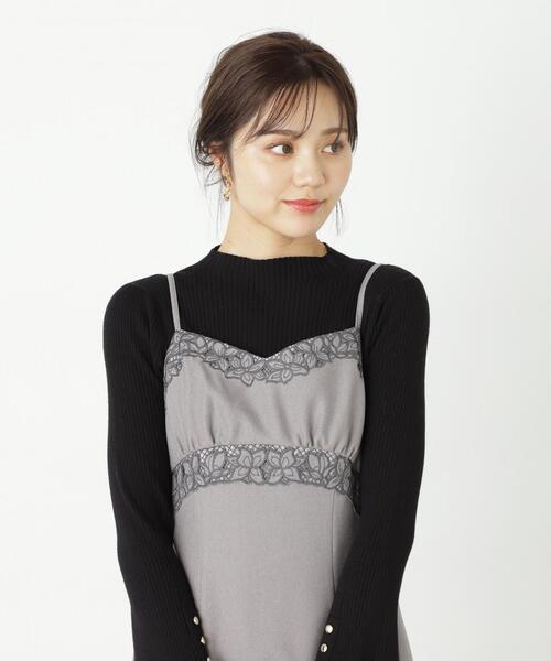 「PROPORTION BODY DRESSING」 キャミソールワンピース MEDIUM グレー レディース_画像6