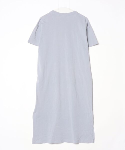 「GEVACO」 Tシャツワンピース MEDIUM サックスブルー レディース_画像2